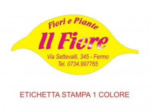 Etichette adesive per fioristi, fiorai e vivaisti  (mm 57x27)  (cod.90G)